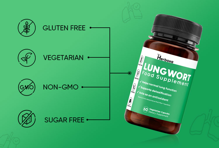 Herboxa Lungwort | Lung Support Supplement