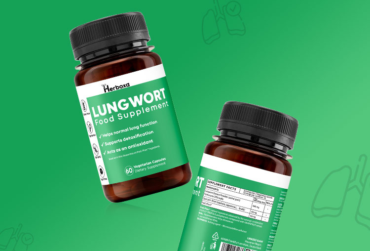 Herboxa Lungwort | Lung Support Supplement