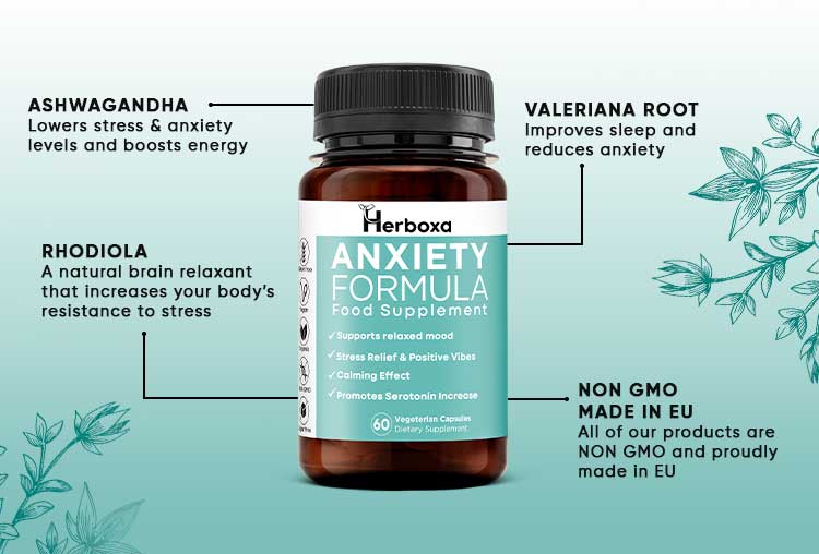 Herboxa Anxiety Formula  | Food Supplement