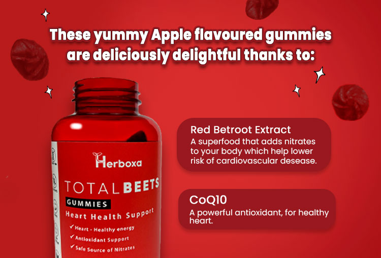 Herboxa Total Beets Gummies | Heart Support Gummy Supplement