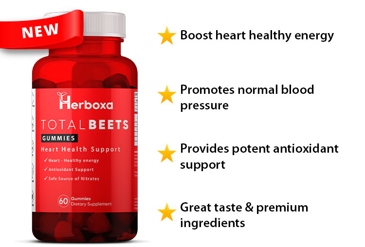 Herboxa Total Beets Gummies | Heart Support Gummy Supplement