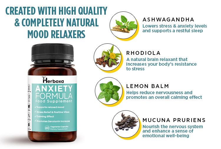 Herboxa Anxiety Formula | Food Supplement