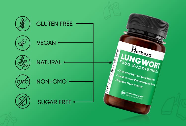 Herboxa Lungwort | Lung Support Supplement